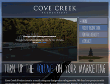 Tablet Screenshot of covecreekproductions.com